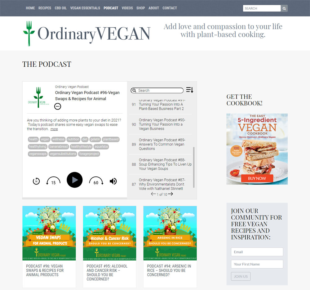 ordinaryvegan.net