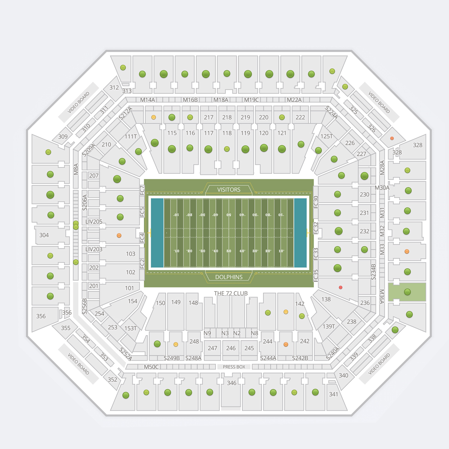 Dolphins Seating