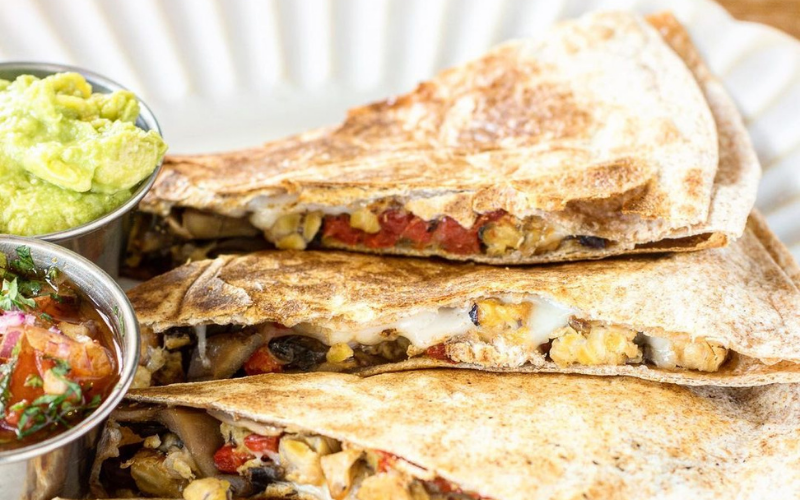 holi vegan kitchen quesadilla day